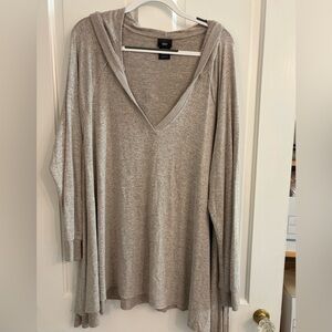 Massimo Beige Hooded Sweater